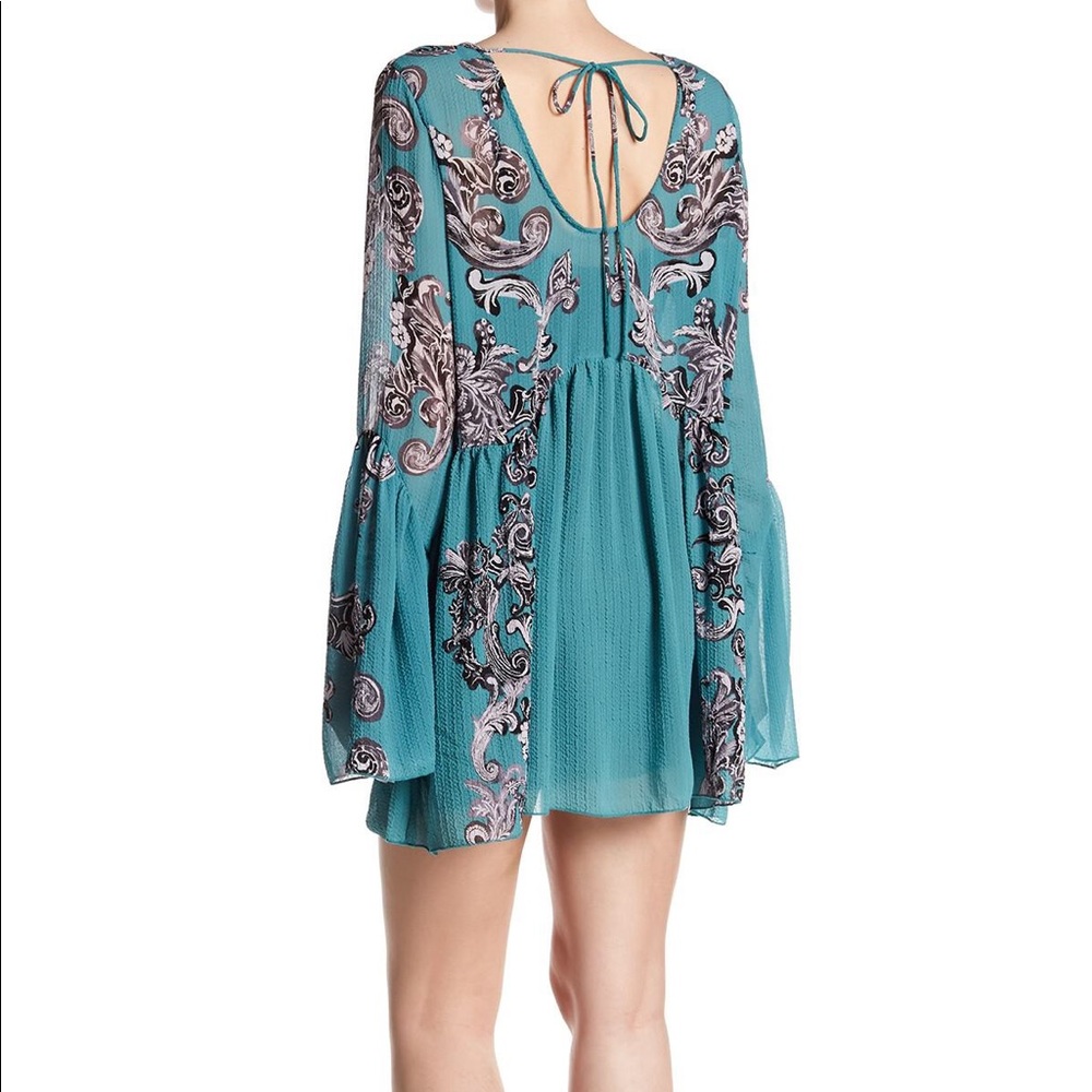 Free People sheer printed dress
